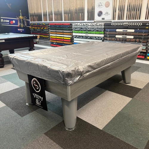 Silver lightweight pool table - pool,